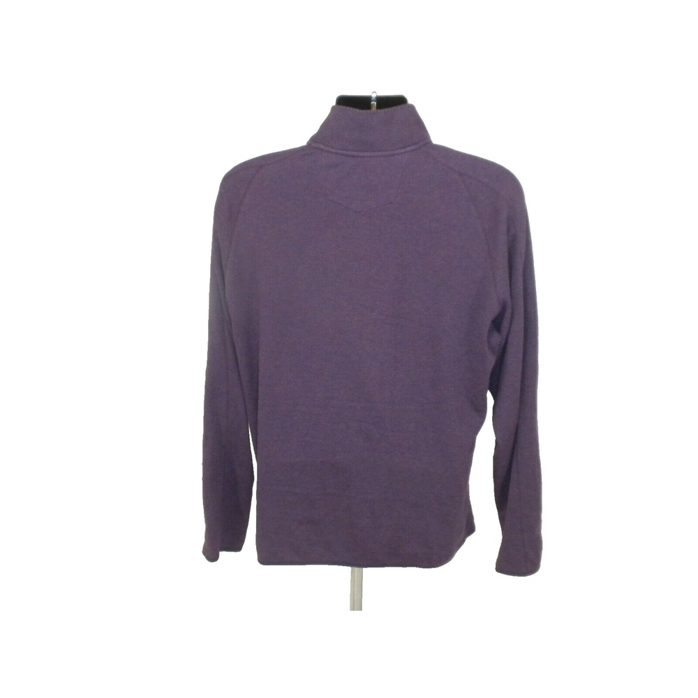 Robert Graham Sweater Mens M Purple 1/4 Zip Classic Fit Mock Neck Pullover Golf - Picture 6 of 11